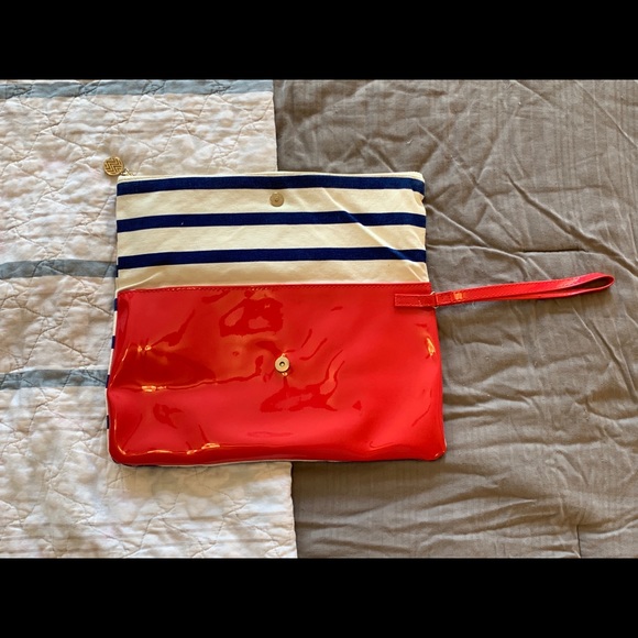 Margaret Josephs Macbeth Collection Striped Clutch - Picture 4 of 6